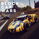Block Car Wars Brick Car Crash Icon